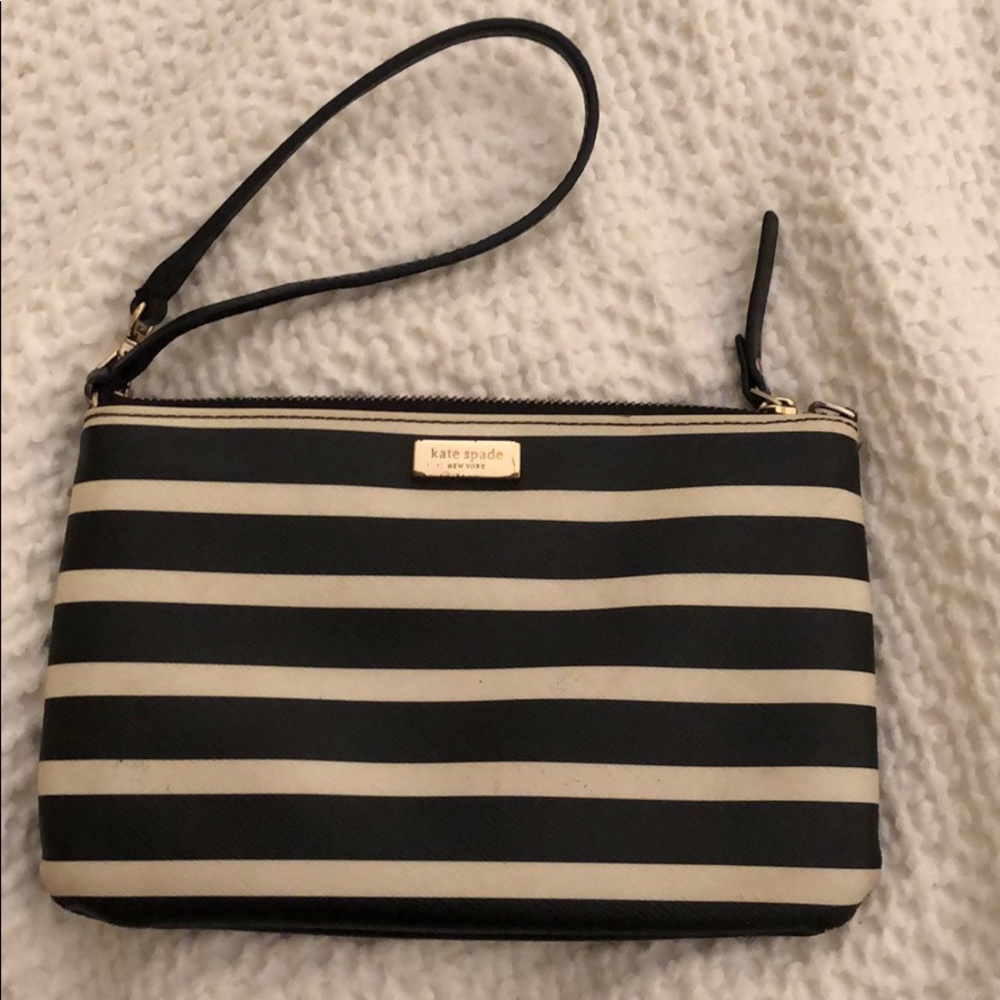 Kate Spade Wristlet Clutch Striped